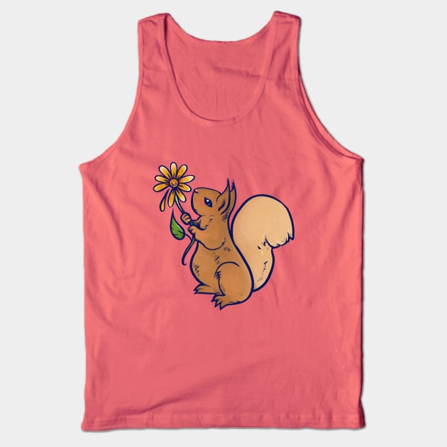 Squirrel Tank Top by bubbsnugg